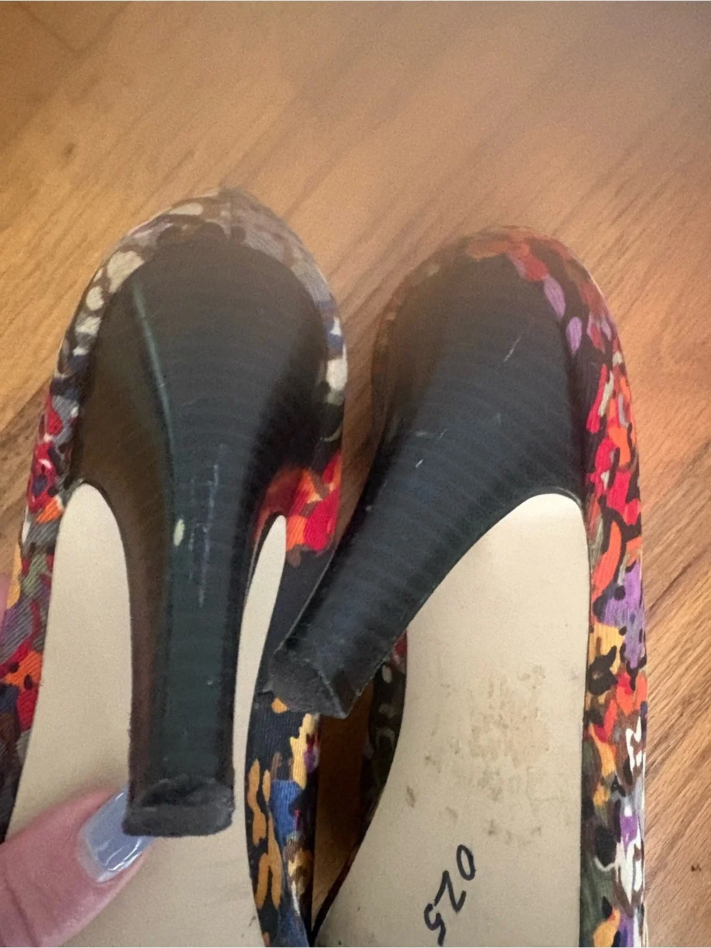 **3 for $20!!** Madden Girl Floral Peep-toe Heels 9.5